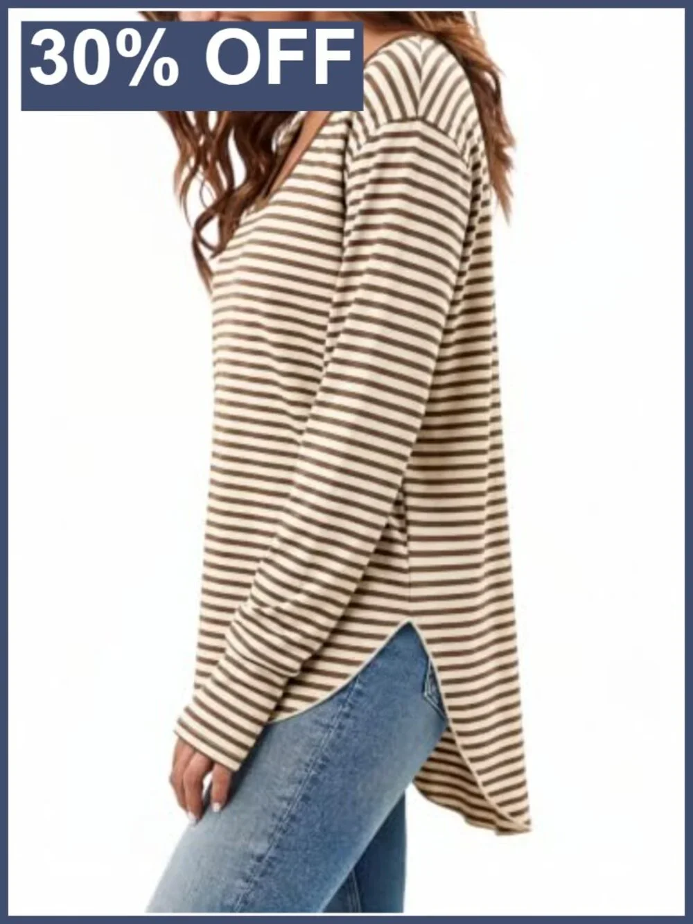 N/A oversized striped